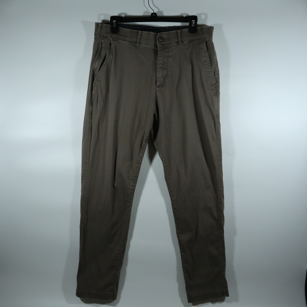 Abercrombie & Fitch Chino Pants 34x32 Athletic Skinny Modern Stretch Olive Drab